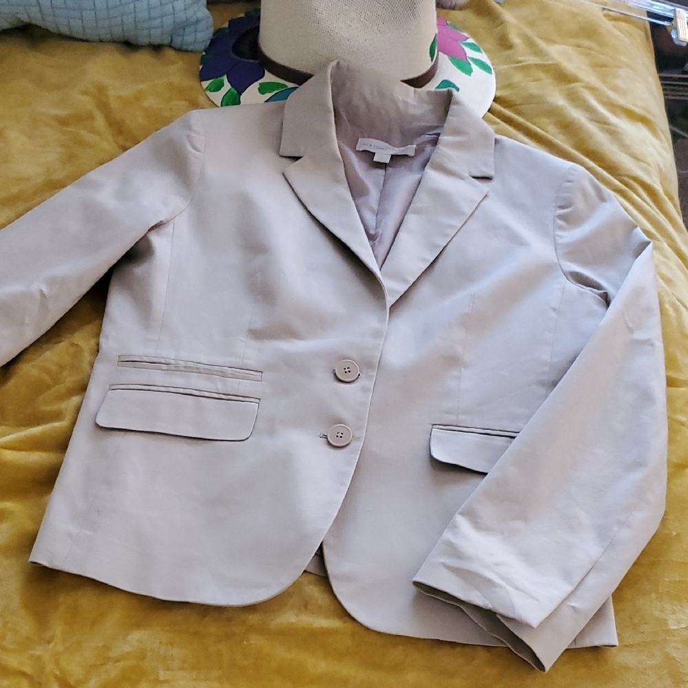 New York & Company Cream Blazer